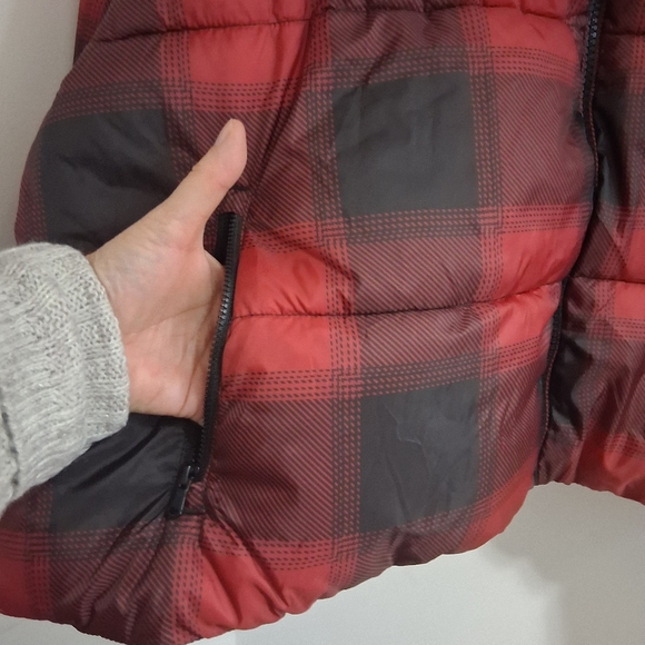 OLD NAVY RED AND BLACK BUFFALO PLAID PUFFER JACKET SIZE XXL - Picture 7 of 10